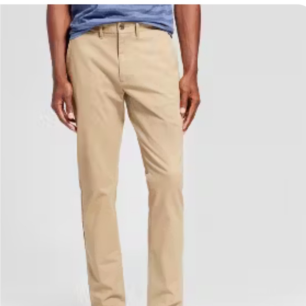 Goodfellow bundle of 2 pair Tan Straight-Leg Chino Pants